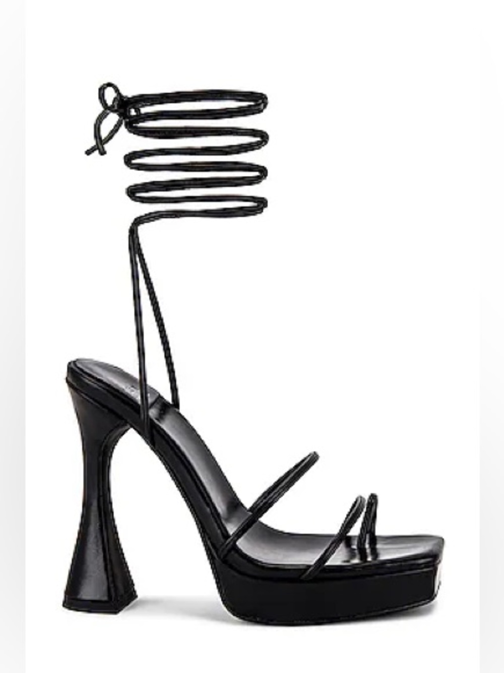 Jeffrey Campbell "Primadonna Strappy" Black Heels Size 8